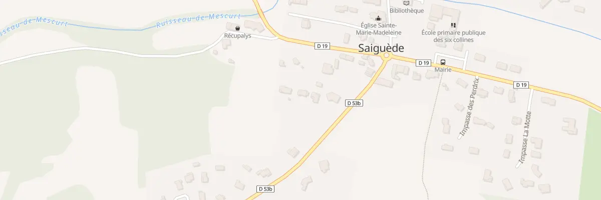 Plan du 5004 Village à Saiguède