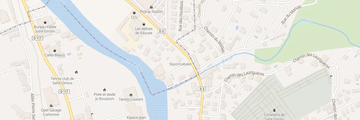 Plan du 212 Le Baup à Saint-Lizier