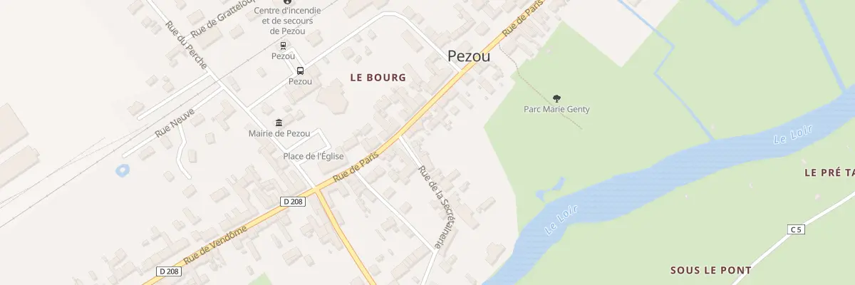 Plan du 13 Rue de Paris à Pezou