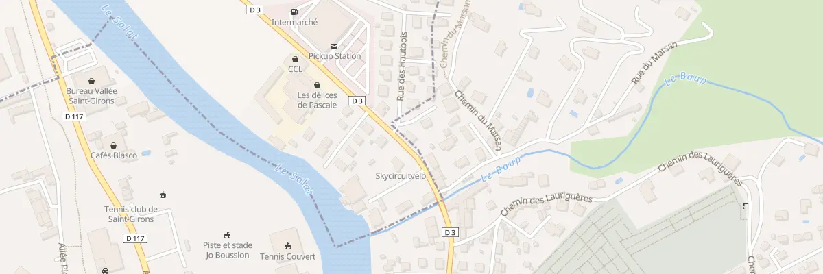 Plan du 215 Le Baup à Saint-Lizier