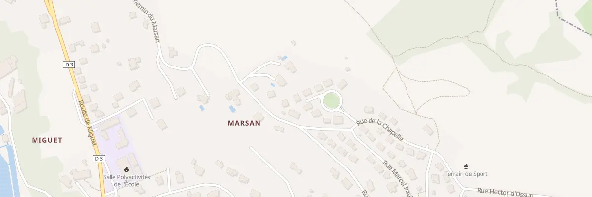 Plan du 416 Marsan à Saint-Lizier