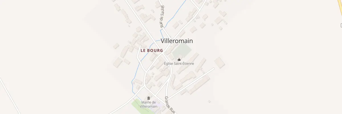Plan du 16 Grande Rue à Villeromain