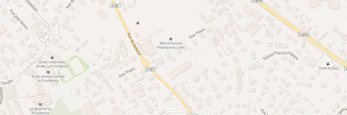 Plan du 23 Rue Thiers au Mesnil-Esnard