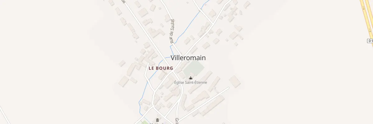 Plan du 4 Rue St Martin à Villeromain