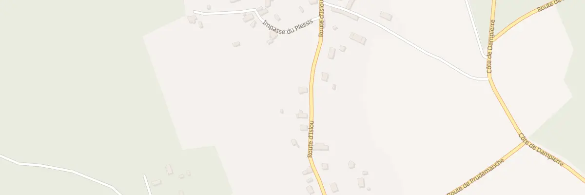 Plan du 14 Rte d’Islou à Dampierre-sur-Avre