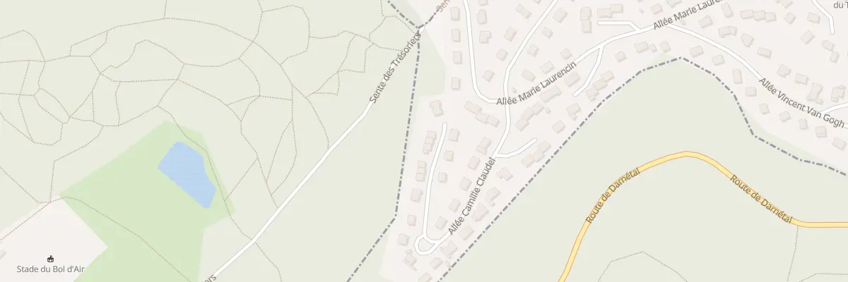 Plan du 33 All Camille Claudel à Saint-Léger-du-Bourg-Denis