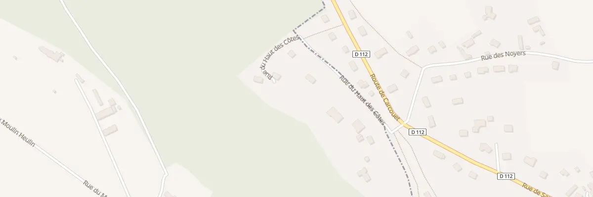 Plan du 13 Rue du Haut des Cotes à Brosville