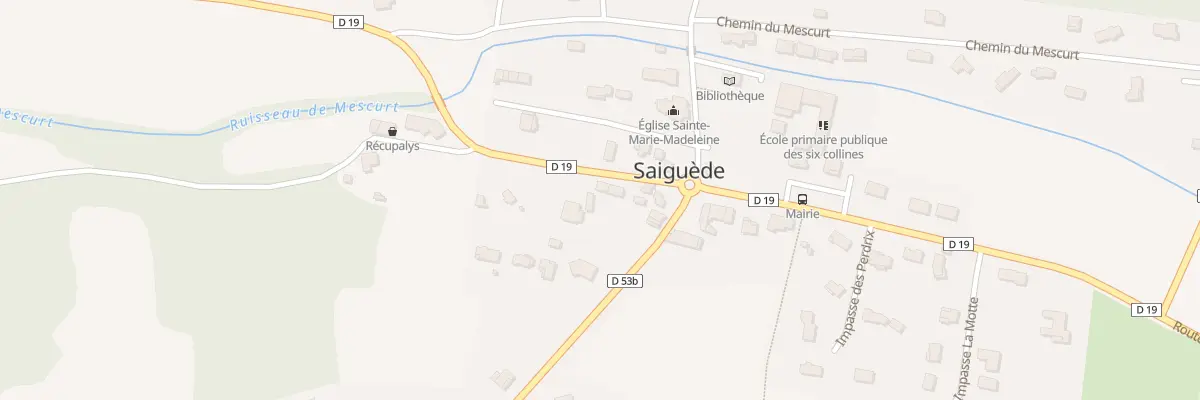 Plan du 59 Village à Saiguède