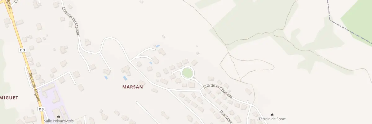 Plan du 366 Marsan à Saint-Lizier