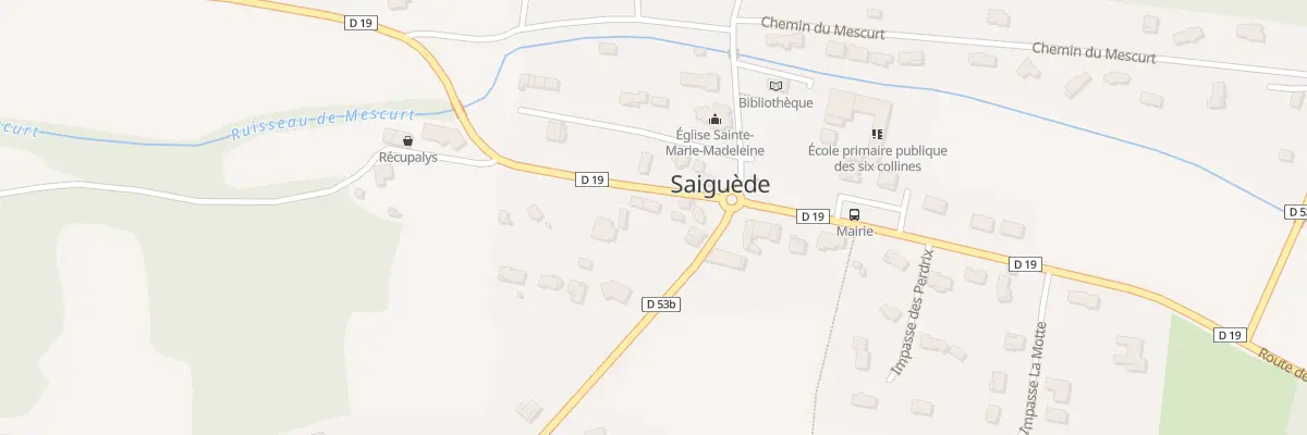 Plan du 58 Village à Saiguède