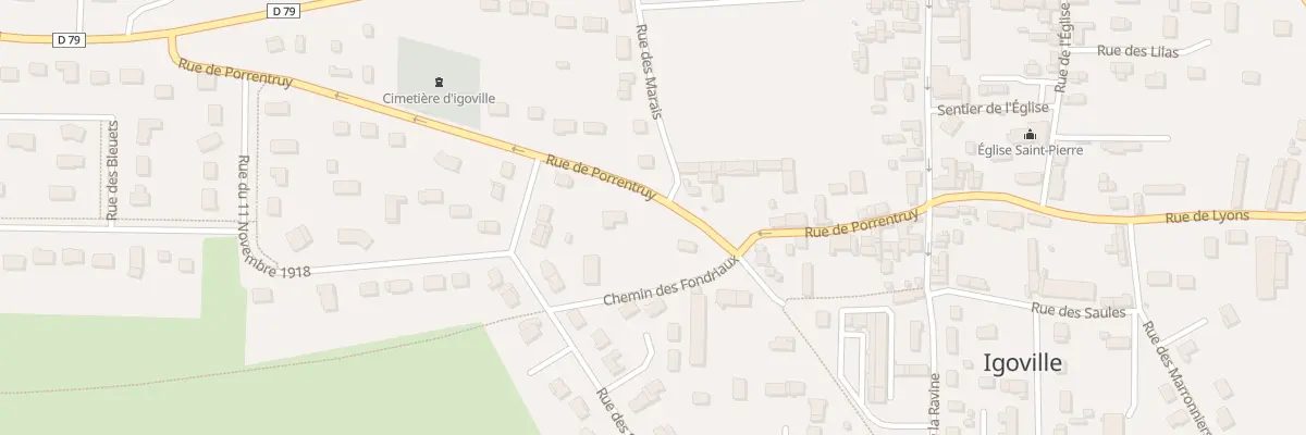 Plan du 22A Rue de Porrentruy à Igoville