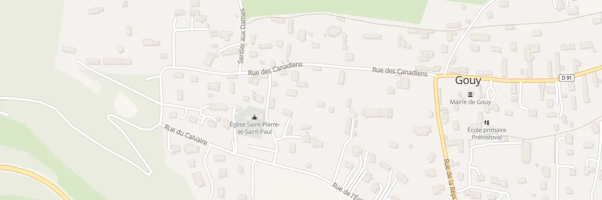 Plan du 296 Rue des Canadiens à Gouy