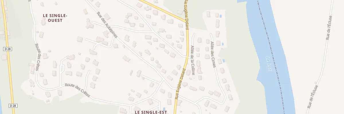 Plan du 1 Rue des Troènes à Puy-l’Évêque