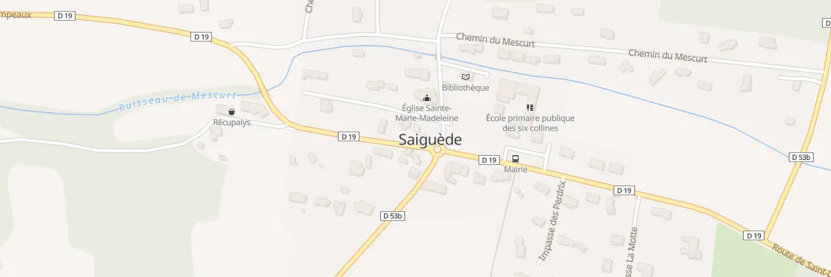 Plan du 54 Village à Saiguède