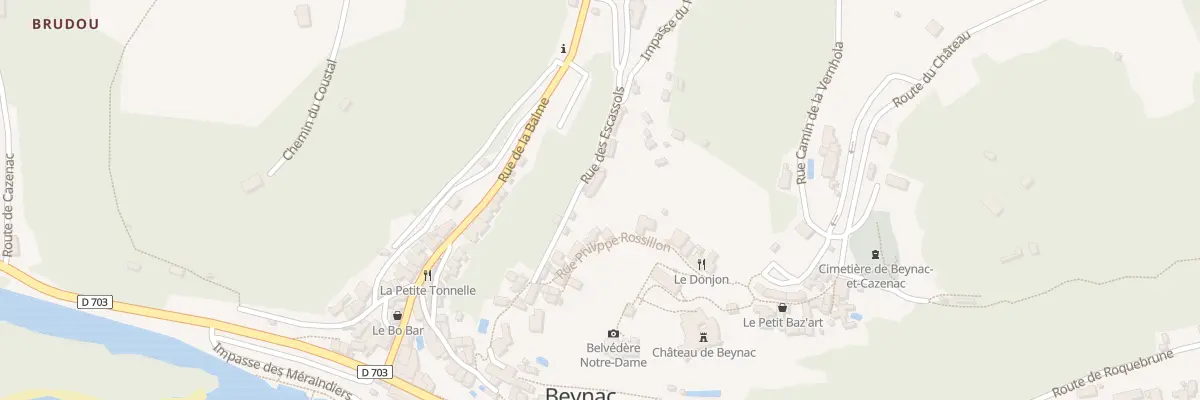 Plan du 90 Rue des Escassols à Beynac-et-Cazenac