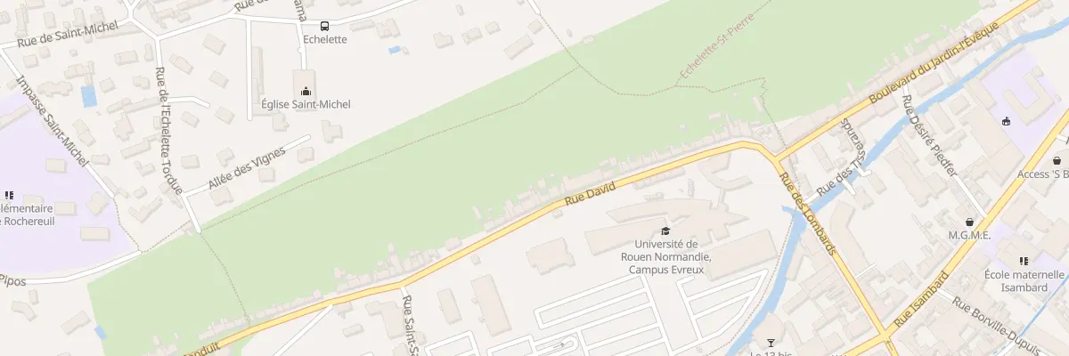 Plan du 25 Rue David à Évreux