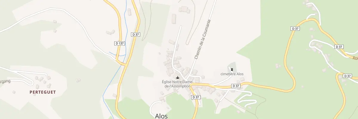 Plan du 65 Village à Alos
