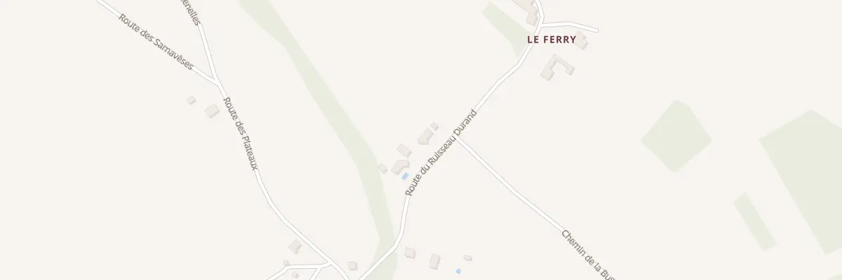 Plan du 1951 Le Ferry à Saint-Rabier