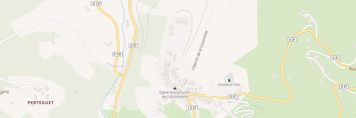 Plan du 66 Village à Alos