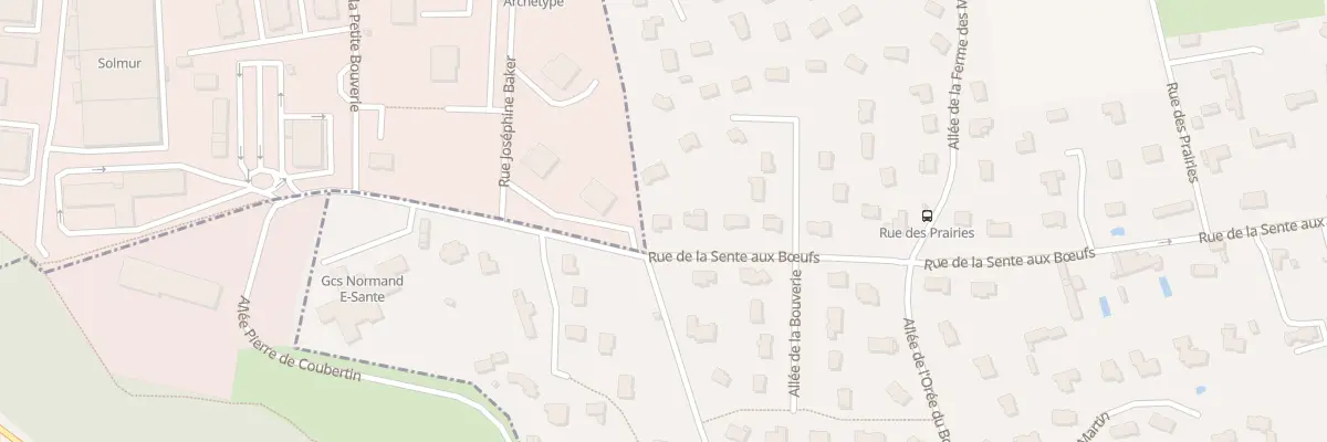 Plan du 984 Rue de la Sente aux Boeufs à Saint-Martin-du-Vivier