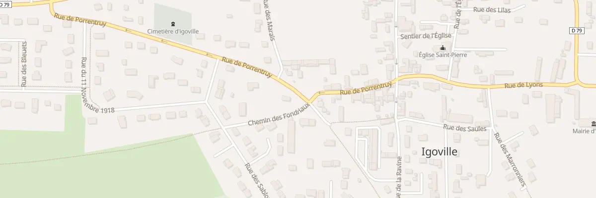Plan du 1 Che des Fondriaux à Igoville
