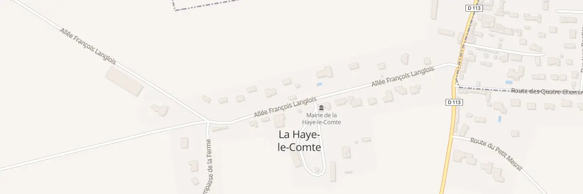 Plan du 4 All François Langlois à La Haye-le-Comte