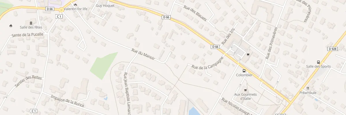Plan du 309 Rue du Manoir à Isneauville