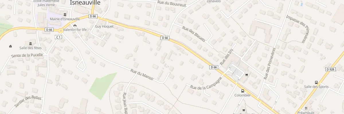 Plan du 351 Rue de l’Eglise à Isneauville