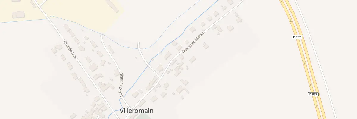 Plan du 22 Rue St Martin à Villeromain