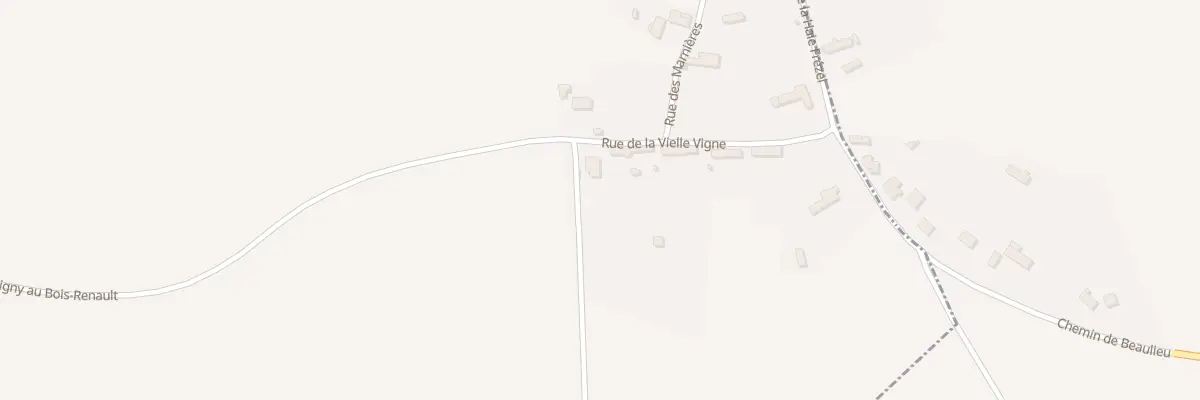 Plan du 7 Rue de la Vieille Vigne à Prudemanche