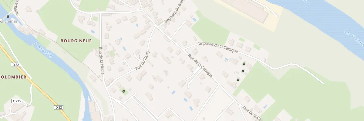 Plan du 10 Rue de la Caraque à Aixe-sur-Vienne