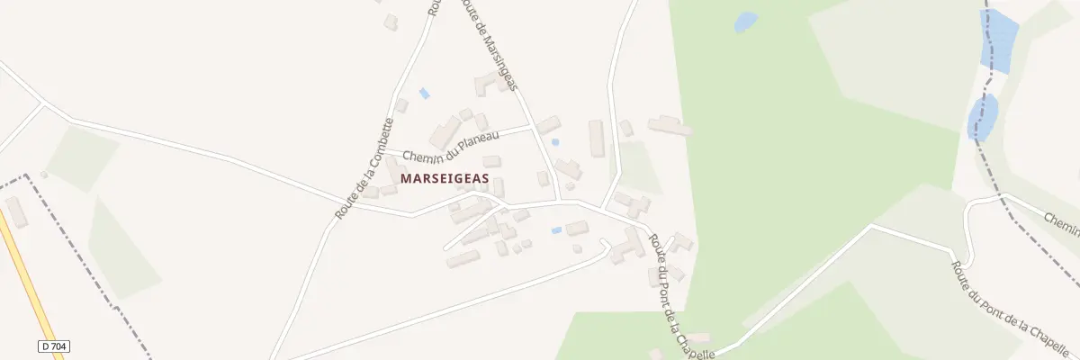 Plan du 65 Marsingeas à Nailhac