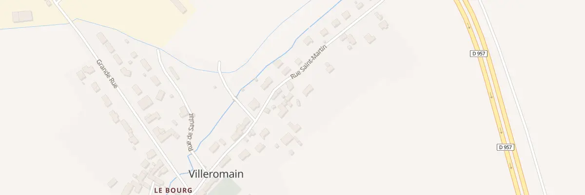 Plan du 24 Rue Saint Martin à Villeromain