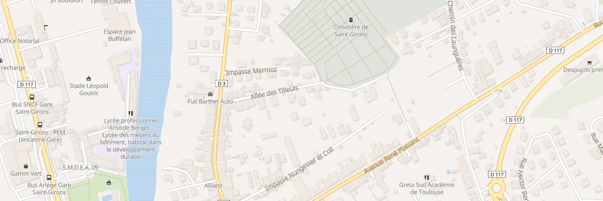 Plan du 24 All des Tilleuls à Saint-Girons