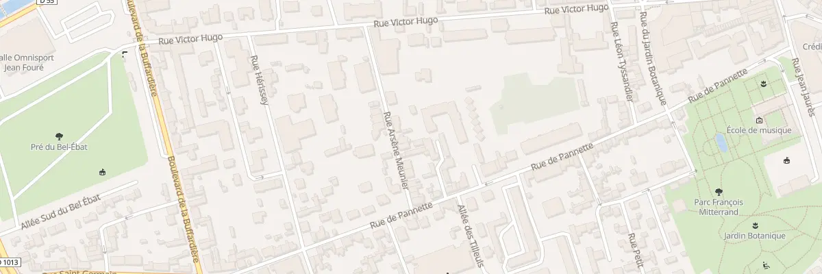 Plan du 3 Rue Arsène Meunier à Évreux