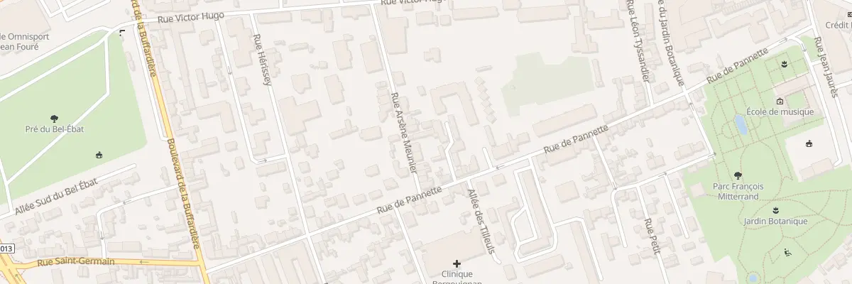 Plan du 7 Rue Arsène Meunier à Évreux