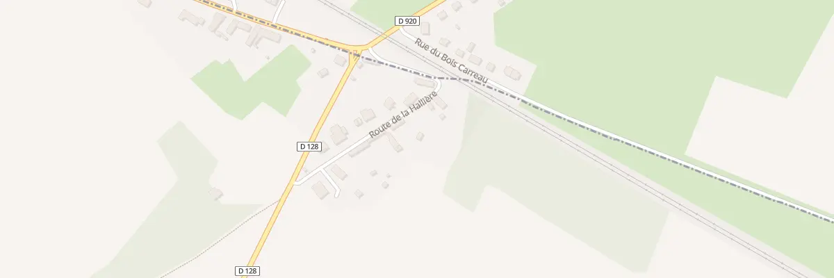 Plan du 10 Rte de la Hallière au Favril
