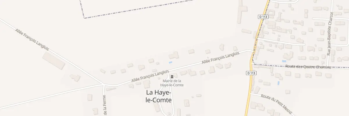 Plan du 4B All François Langlois à La Haye-le-Comte