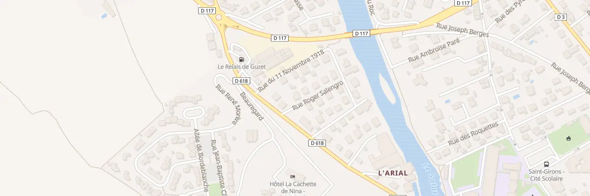 Plan du 1 Rue Roger Salengro à Saint-Girons