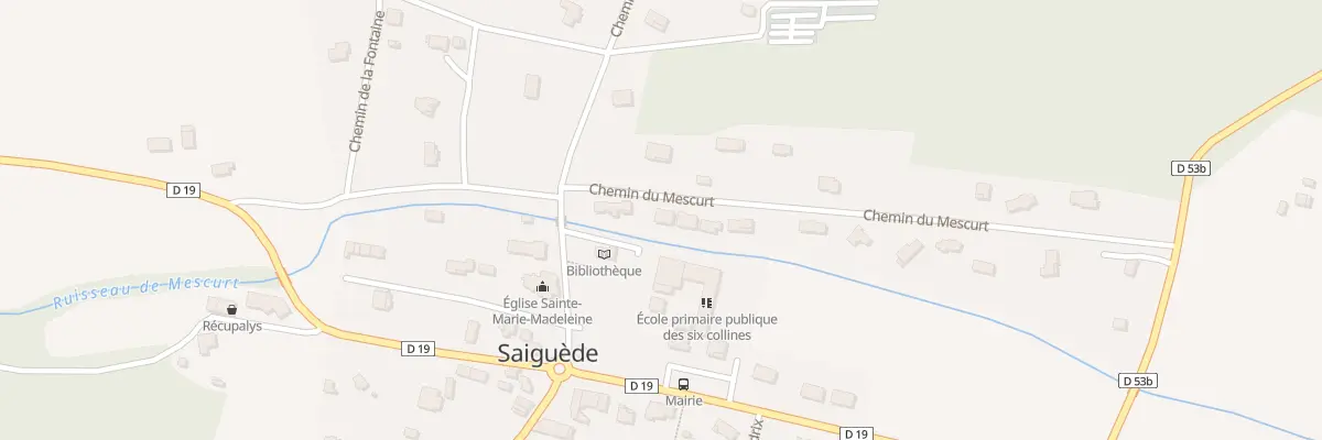 Plan du 5002 Che du Mescurt à Saiguède