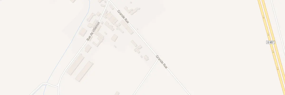 Plan du 1 Grande Rue à Villeromain