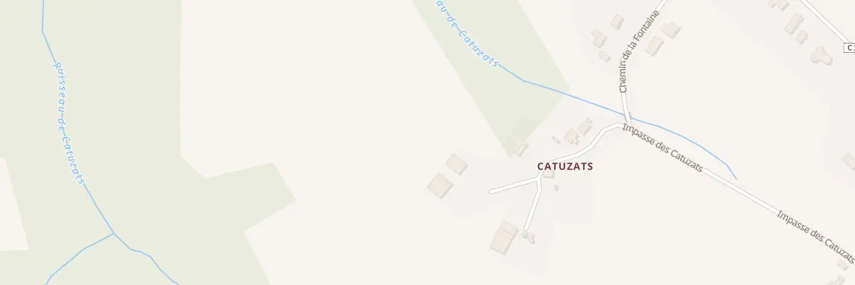 Plan du 5352 Catuzats à Bourret