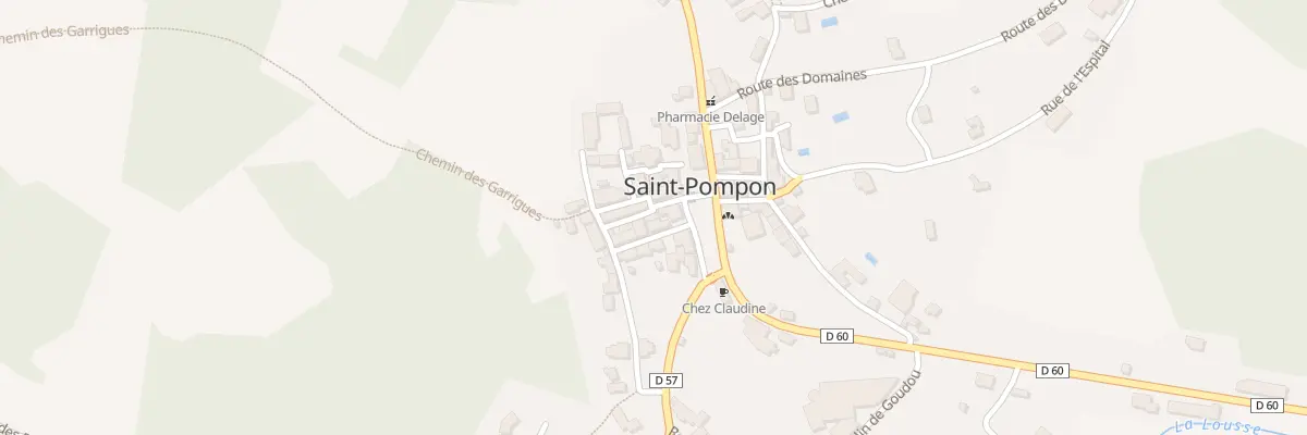Plan du 55 Le Bourg à Saint-Pompon