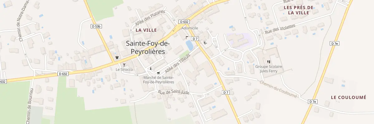 Plan du 8 All des Tilleuls à Sainte-Foy-de-Peyrolières
