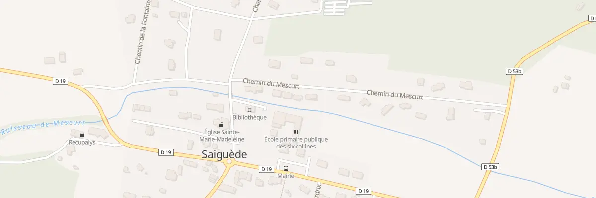 Plan du 5003 Che du Mescurt à Saiguède