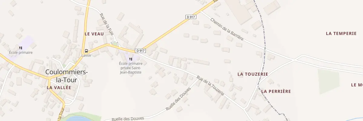 Plan du 8 Rue de la Touzerie à Coulommiers-la-Tour