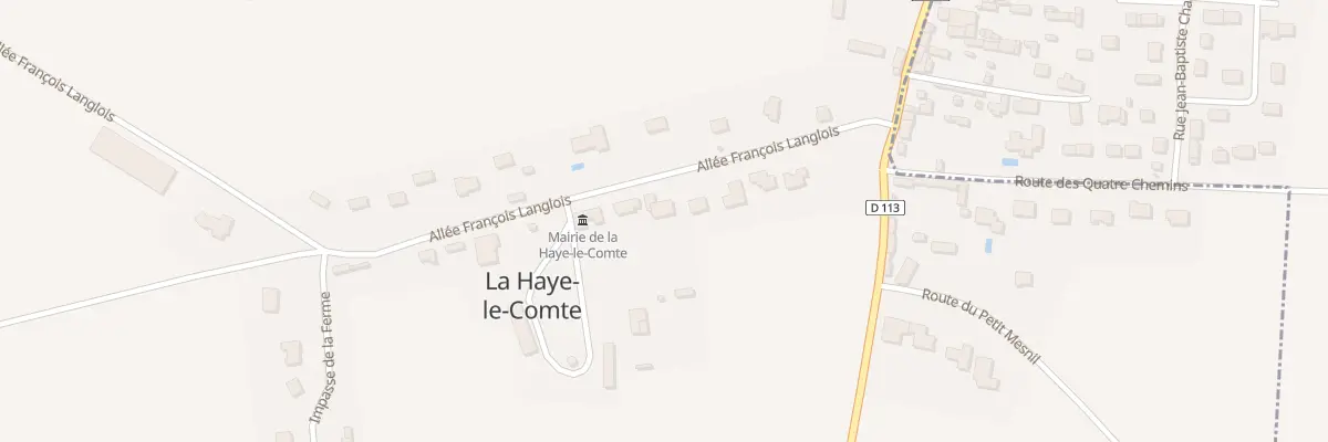 Plan du 3B All François Langlois à La Haye-le-Comte