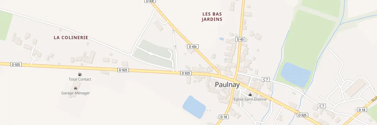 Plan du 18 Rue Georges Clémenceau à Paulnay