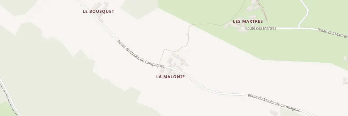 Plan du 658 Rte du Moulin de Campagnac à Tamniès