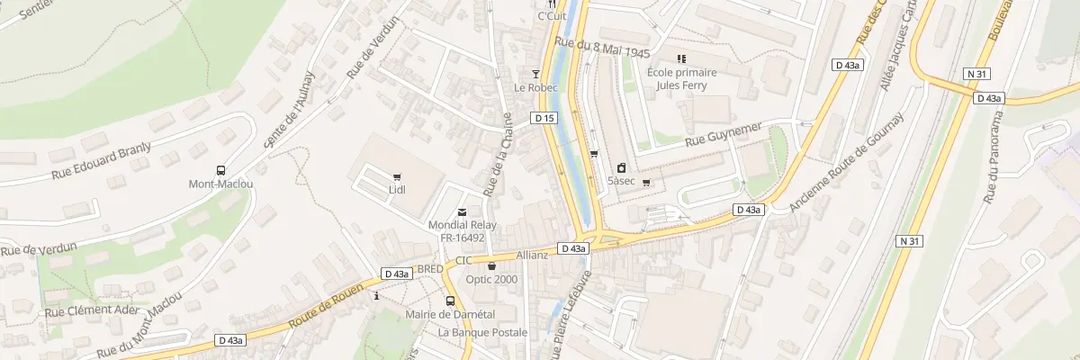 Plan du 13 Rue de Longpaon à Darnétal